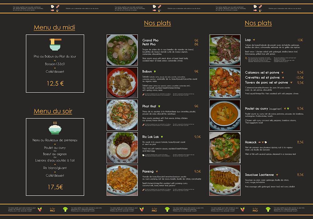 Au Bon Pho - Menu Image 1